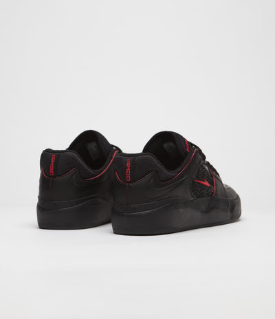 Nike SB Ishod Premium Shoes - Black / University Red - Black - Black