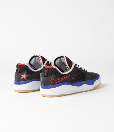 Nike SB Ishod Premium Shoes - Black / University Red - Hyper Royal