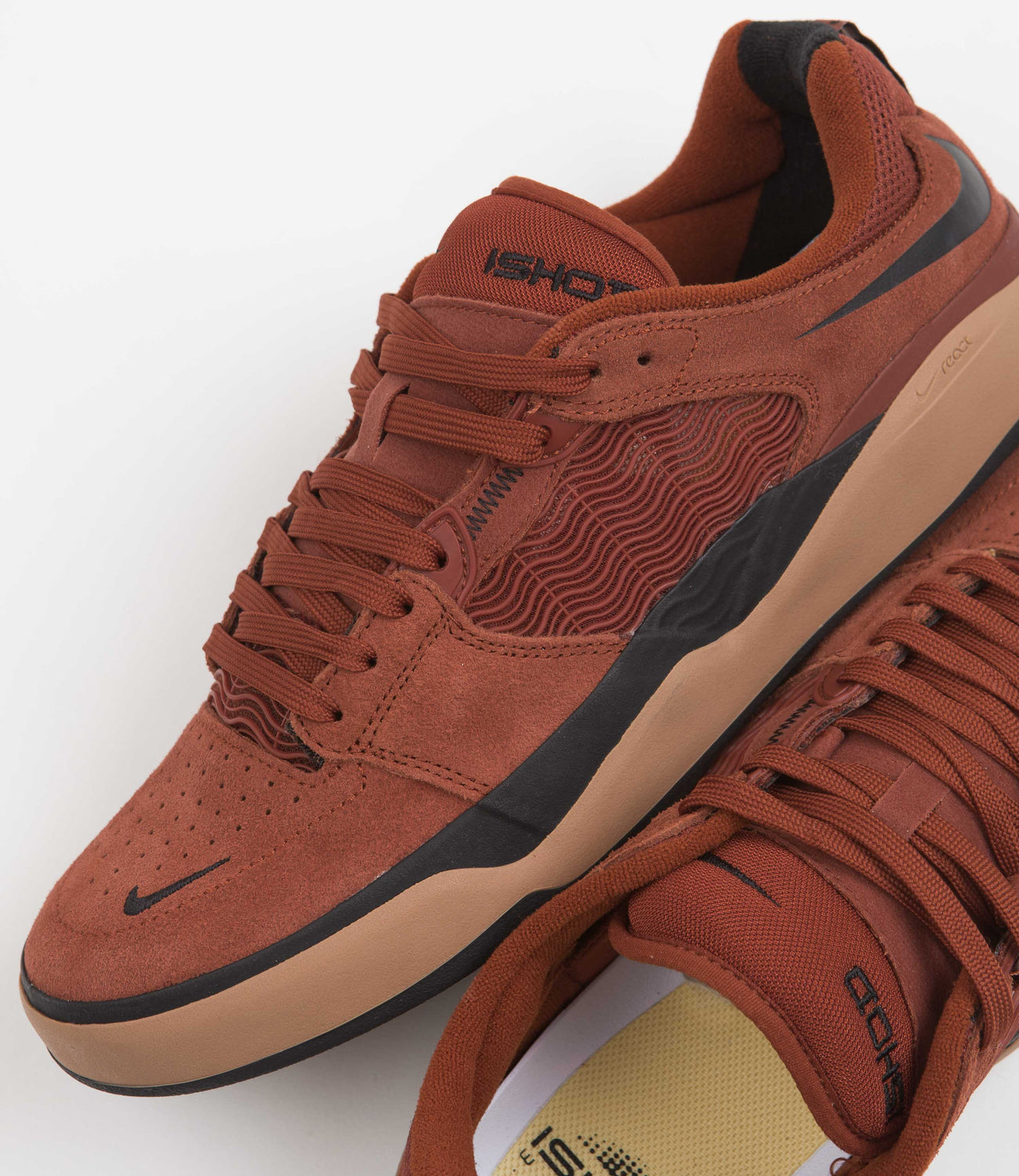 Nike SB Ishod Wair Premium Shoes, Rugged Orange Mineral Clay Black