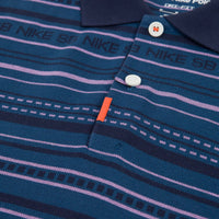 Nike SB Jacquard Long Sleeve Polo Shirt - Midnight Navy / Midnight Navy / Black thumbnail