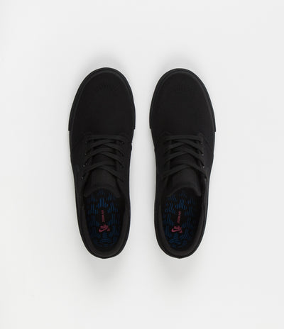 Nike SB Janoski Canvas Remastered Shoes - Black / Black - Black - Black