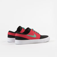 Nike SB Janoski Canvas Remastered Shoes - Black / True Green - Atom Red - White thumbnail