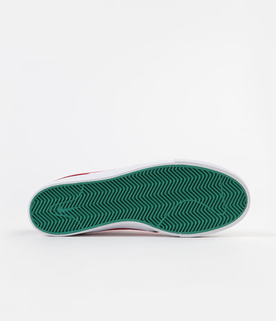 Nike SB Janoski Canvas Remastered Shoes - Black / True Green - Atom Red - White