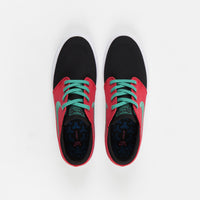 Nike SB Janoski Canvas Remastered Shoes - Black / True Green - Atom Red - White thumbnail