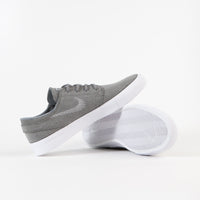 Nike SB Janoski Flyleather Shoes - Tumbled Grey / White - Tumbled Grey - White thumbnail