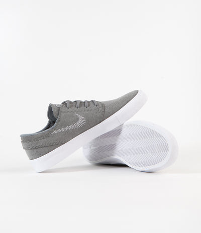 Nike SB Janoski Flyleather Shoes - Tumbled Grey / White - Tumbled Grey - White