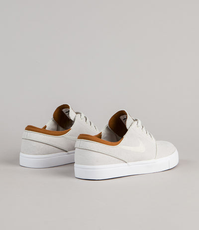 Nike SB Stefan Janoski Leather Shoes - Ivory / Light Bone - Hazelnut