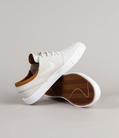 Nike SB Stefan Janoski Leather Shoes - Ivory / Light Bone - Hazelnut