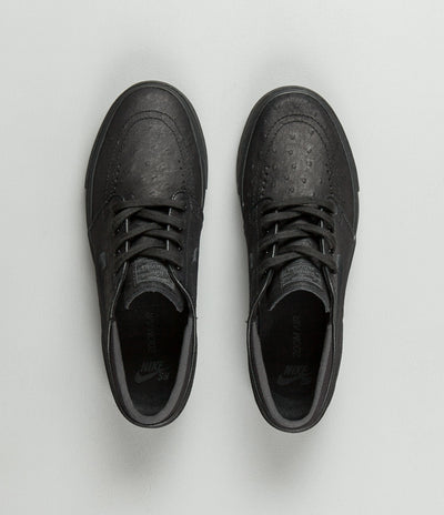 Nike SB Stefan Janoski Leather Shoes - Black / Black - Anthracite