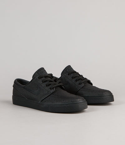 Nike SB Stefan Janoski Leather Shoes - Black / Black - Anthracite