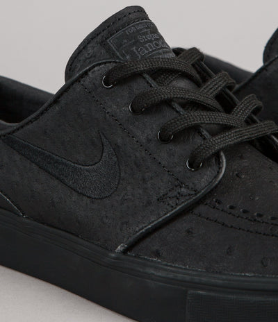Nike SB Stefan Janoski Leather Shoes - Black / Black - Anthracite