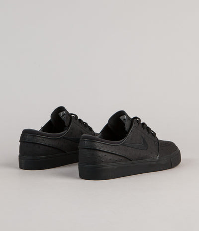 Nike SB Stefan Janoski Leather Shoes - Black / Black - Anthracite