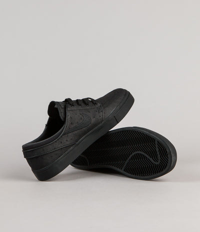 Nike SB Stefan Janoski Leather Shoes - Black / Black - Anthracite