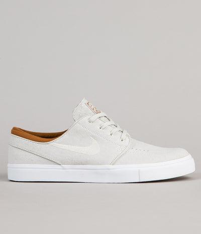 Nike SB Stefan Janoski Leather Shoes - Ivory / Light Bone - Hazelnut