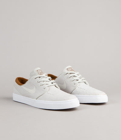Nike SB Stefan Janoski Leather Shoes - Ivory / Light Bone - Hazelnut