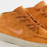 Nike SB Janoski Mid Crafted Shoes - Cinder Orange / Cinder Orange - Team Gold thumbnail
