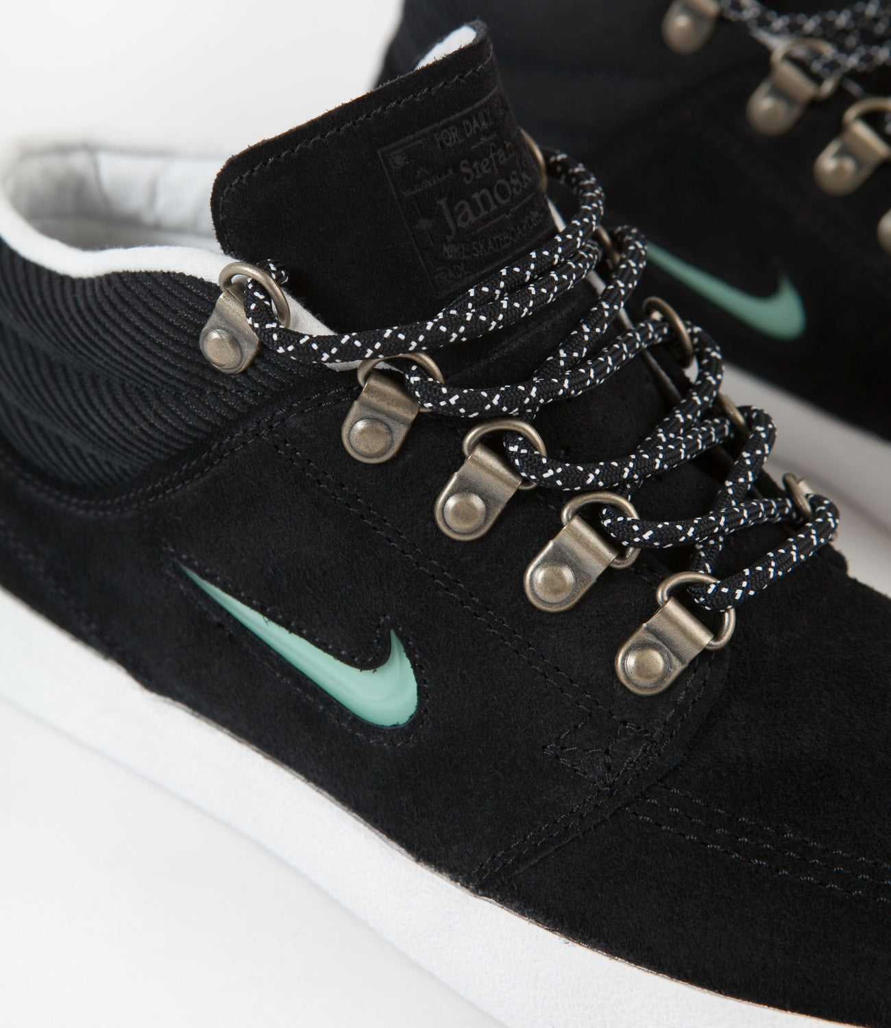 Nike SB Janoski Mid Remastered Premium Shoes - Black / Glacier Ice - B | Flatspot