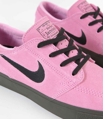 Nike SB Janoski Remastered Shoes - Pink Rise / Black - Pink Rise - Newsprint
