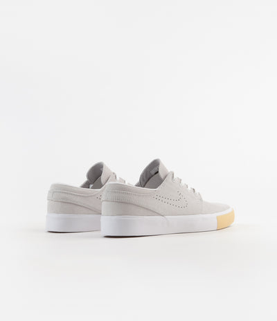 Nike SB Janoski Remastered Shoes - White / White - Vast Grey - Gum Yellow