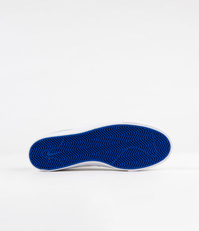 Nike SB Janoski Slip On Remastered Premium Shoes - White / White - Game Royal