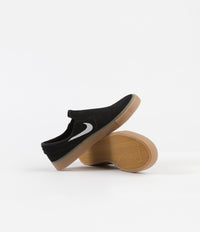Nike janoski slip on black gum sales