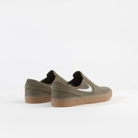 Nike SB Janoski Slip On Remastered Shoes - Medium Olive / White - Medium Olive thumbnail
