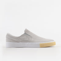 Nike SB Janoski Slip On Remastered Shoes - White / White - Vast Grey - Gum Yellow thumbnail