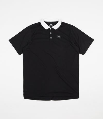 Nike SB Jersey Polo Shirt - Black / White / Black