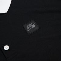 Nike SB Jersey Polo Shirt - Black / White / Black thumbnail