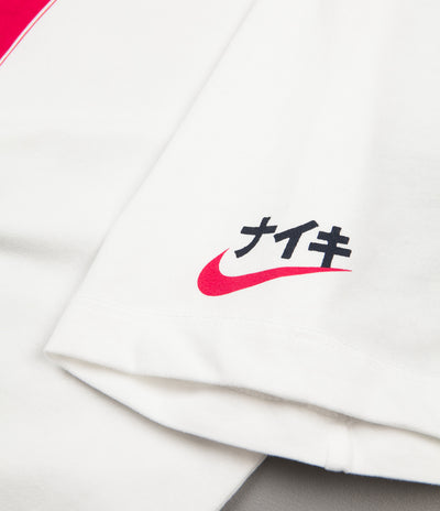 Nike SB Karate T-Shirt in White and Rush Pink