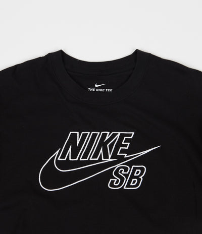 Nike SB Logo T-Shirt - Black / White