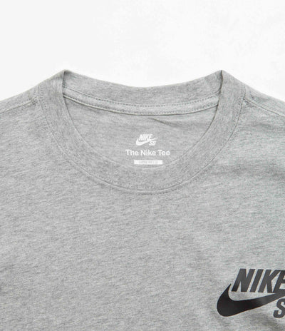 Nike SB Logo T-Shirt - Dark Grey Heather / Black