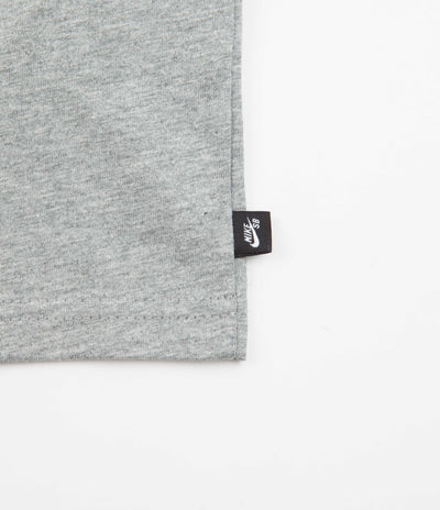Nike SB Logo T-Shirt - Dark Grey Heather / Black