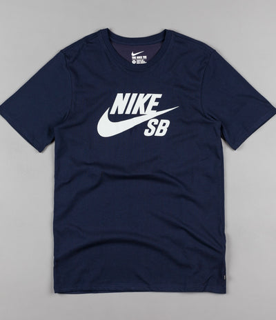 Nike SB Logo T-Shirt - Obsidian / Obsidian / Light Silver