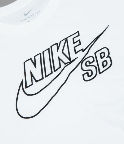 Nike SB Logo T-Shirt - White / Black