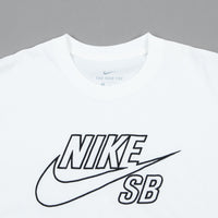 Nike SB Logo T-Shirt - White / Black thumbnail