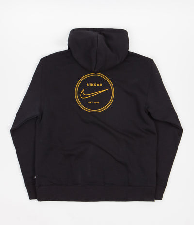 Nike SB Luxury Hoodie | Black / Gold / Gold - nike air force full