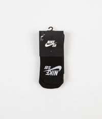 Nike SB No Show Skateboarding Socks - Black / White
