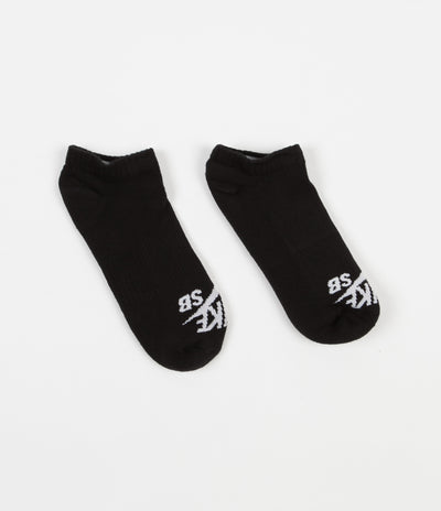 Nike SB No Show Skateboarding Socks - Black / White