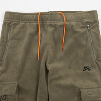 Nike SB Fleece Cargo Pants - Medium Olive / Electro Orange / Black thumbnail