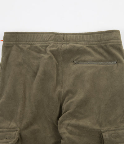 Nike SB Fleece Cargo Pants - Medium Olive / Electro Orange / Black