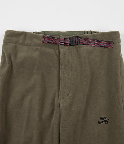 Nike SB Novelty Fleece Pants - Medium Olive / Black