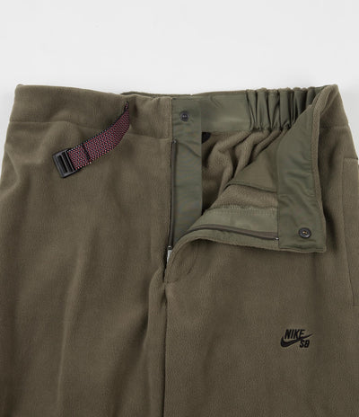 Nike SB Novelty Fleece Pants - Medium Olive / Black