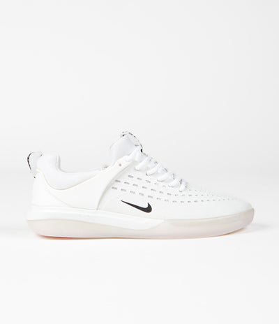 Nike SB Nyjah 3 Shoes - White / Black - Summit White - Hyper Pink