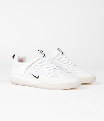 Nike SB Nyjah 3 Shoes - White / Black - Summit White - Hyper Pink