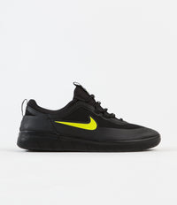 Nike SB Nyjah Free 2 Shoes - Black / Cyber - Black - Black | Flatspot