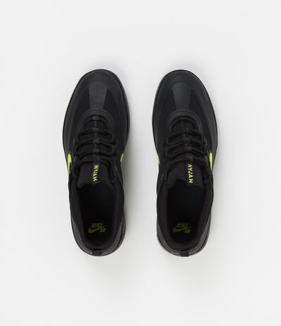Nike SB Nyjah Free 2 Shoes - Black / Cyber - Black - Black | Flatspot
