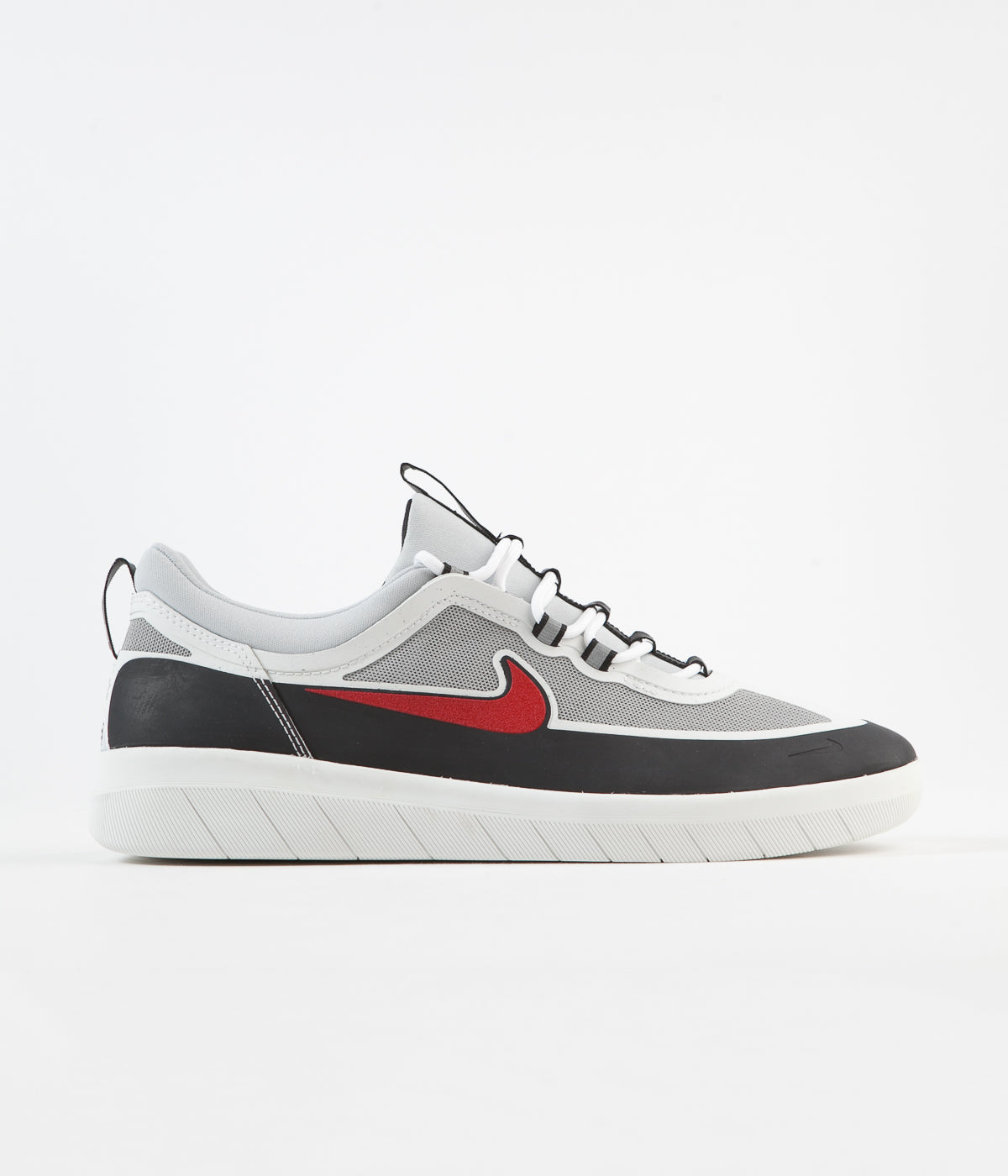 Nike SB Nyjah Free 2 Shoes - Black / Sport Red - Metallic Silver - Bla | Flatspot