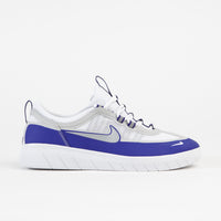 Nike SB Nyjah Free 2 Shoes - Concord / Silver - Grey Fog - White thumbnail