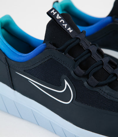 Nike SB Nyjah Free 2 Shoes - Dark Obsidian / White - Hyper Jade